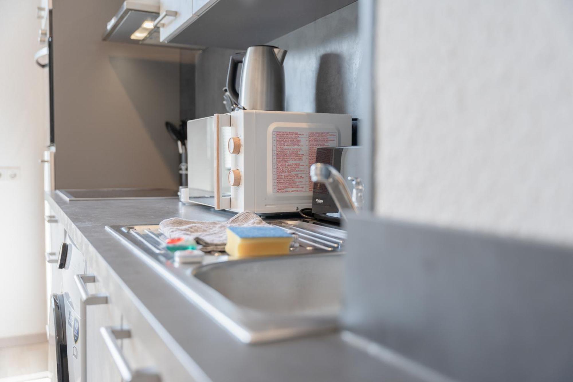 Modernes Apartment In Top Lage Komfortabel Eingerichtet Mit Arbeitsplatz Und Kueche - Geibelsuite Hannover Exteriér fotografie