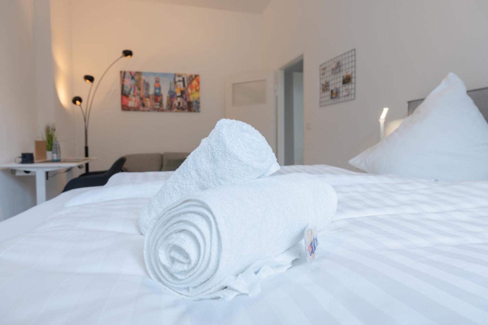 Modernes Apartment In Top Lage Komfortabel Eingerichtet Mit Arbeitsplatz Und Kueche - Geibelsuite Hannover Exteriér fotografie