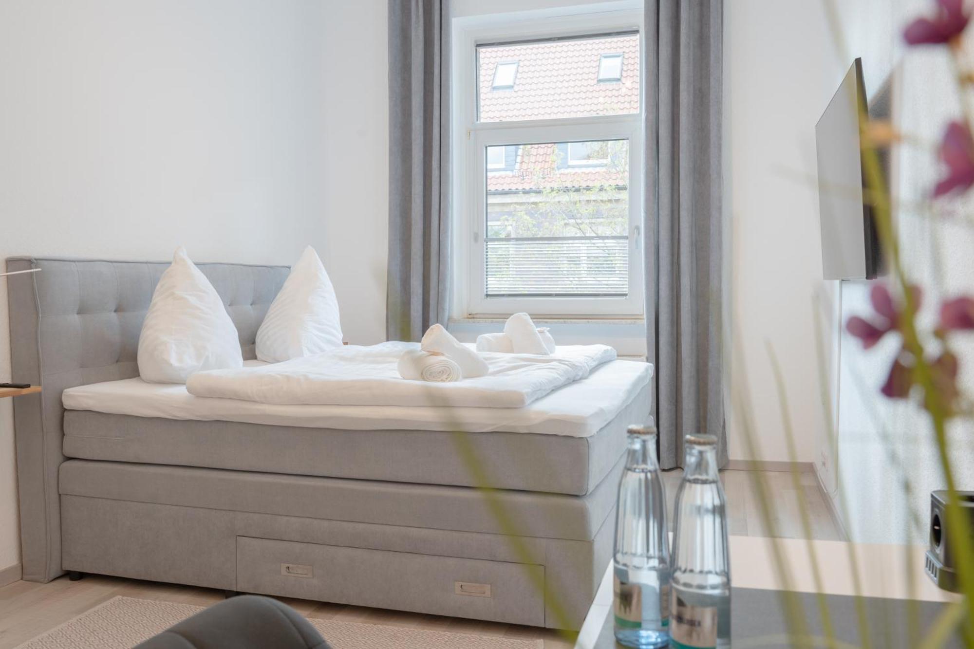 Modernes Apartment In Top Lage Komfortabel Eingerichtet Mit Arbeitsplatz Und Kueche - Geibelsuite Hannover Exteriér fotografie